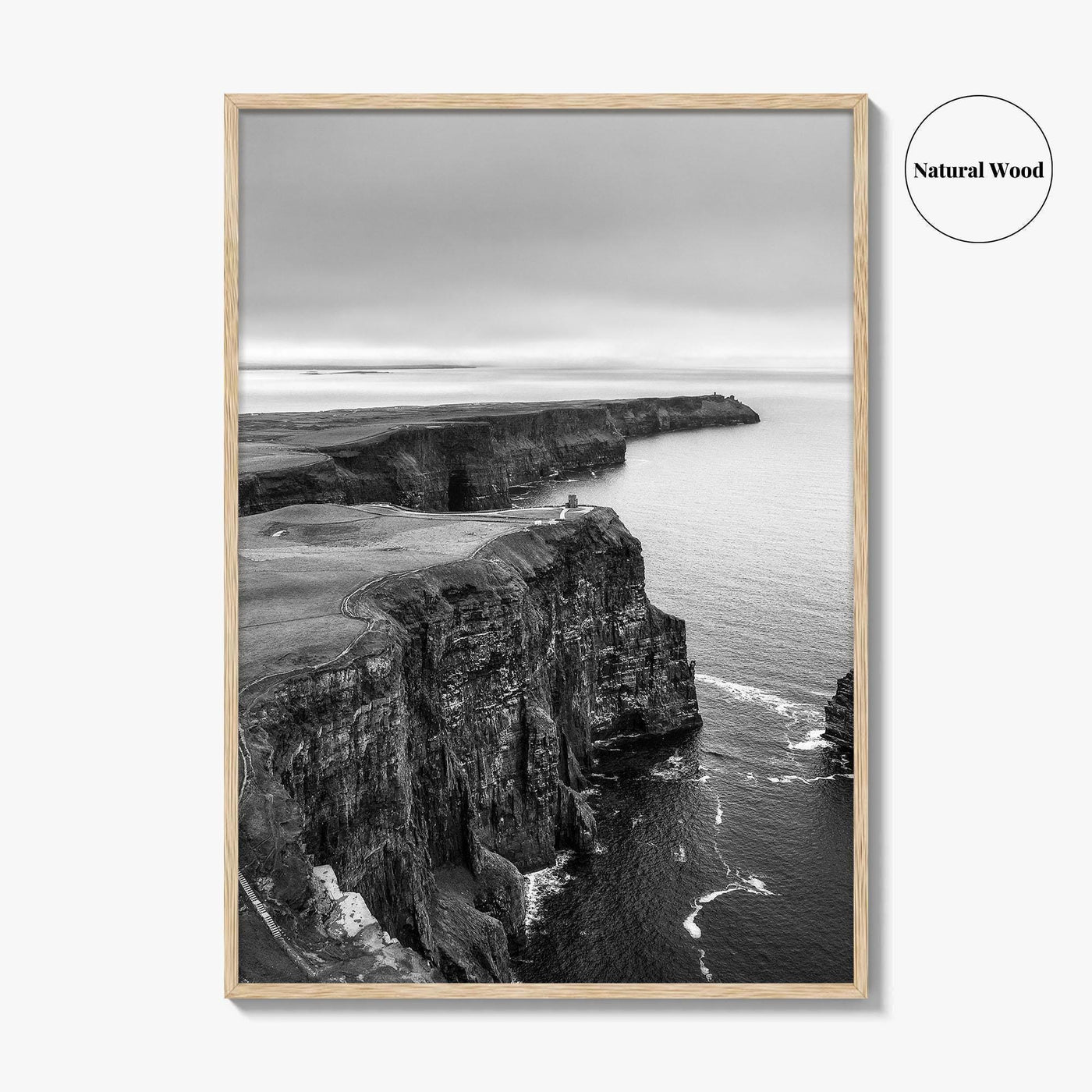 Cliffs of Moher Black and White Fine Art Photo Print, Ireland, Wild Atlantic Way
