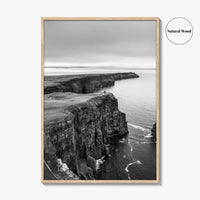 Cliffs of Moher Black and White Fine Art Photo Print, Ireland, Wild Atlantic Way