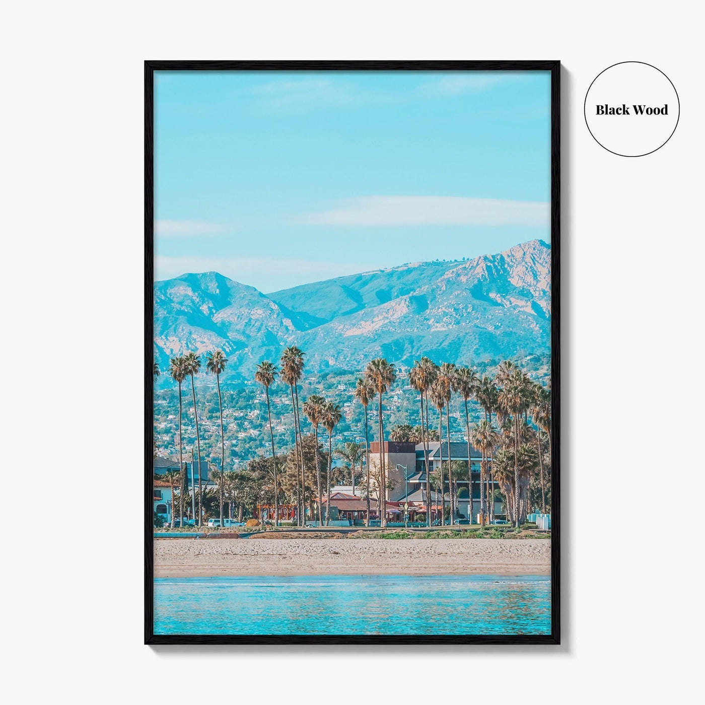 Santa Barbara Fine Art Photo Print, Mediterranean Style, California, USA Wall Decor Poster