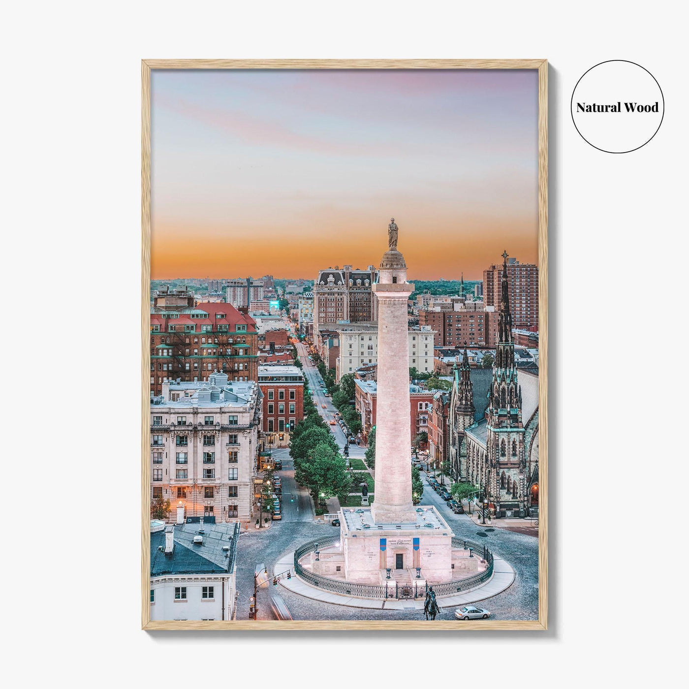 Baltimore Fine Art Photo Print, Washington Monument, Mount Vernon, Maryland USA Wall Poster