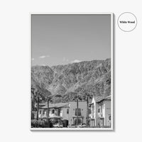 La Quinta Black and White Fine Art Photo Print, Coachella Valley California Poster