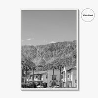 La Quinta Black and White Fine Art Photo Print, Coachella Valley California Poster