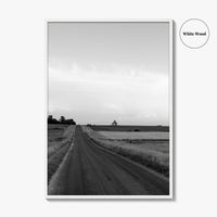 Illinois Black and White Fine Art Photo Print, LaSalle County, Midwest USA, Wall Poster