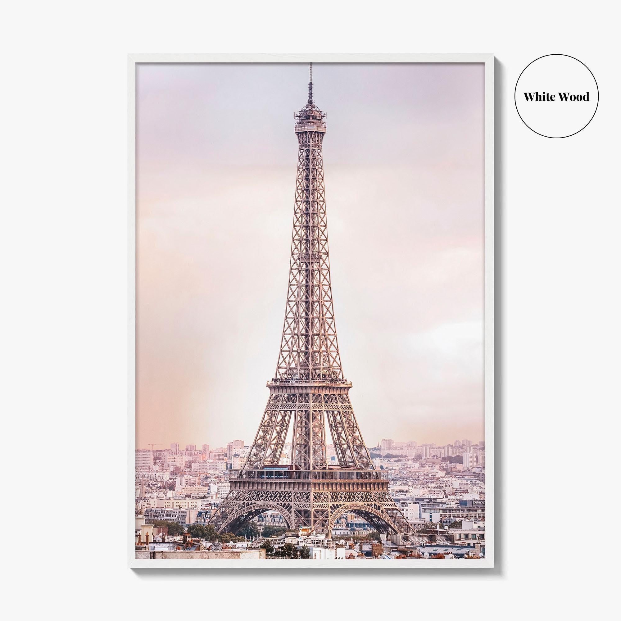 Paris Skyline Fine Art Photo Print, Eiffel Tower, Arc de Triomphe, France Wall Poster
