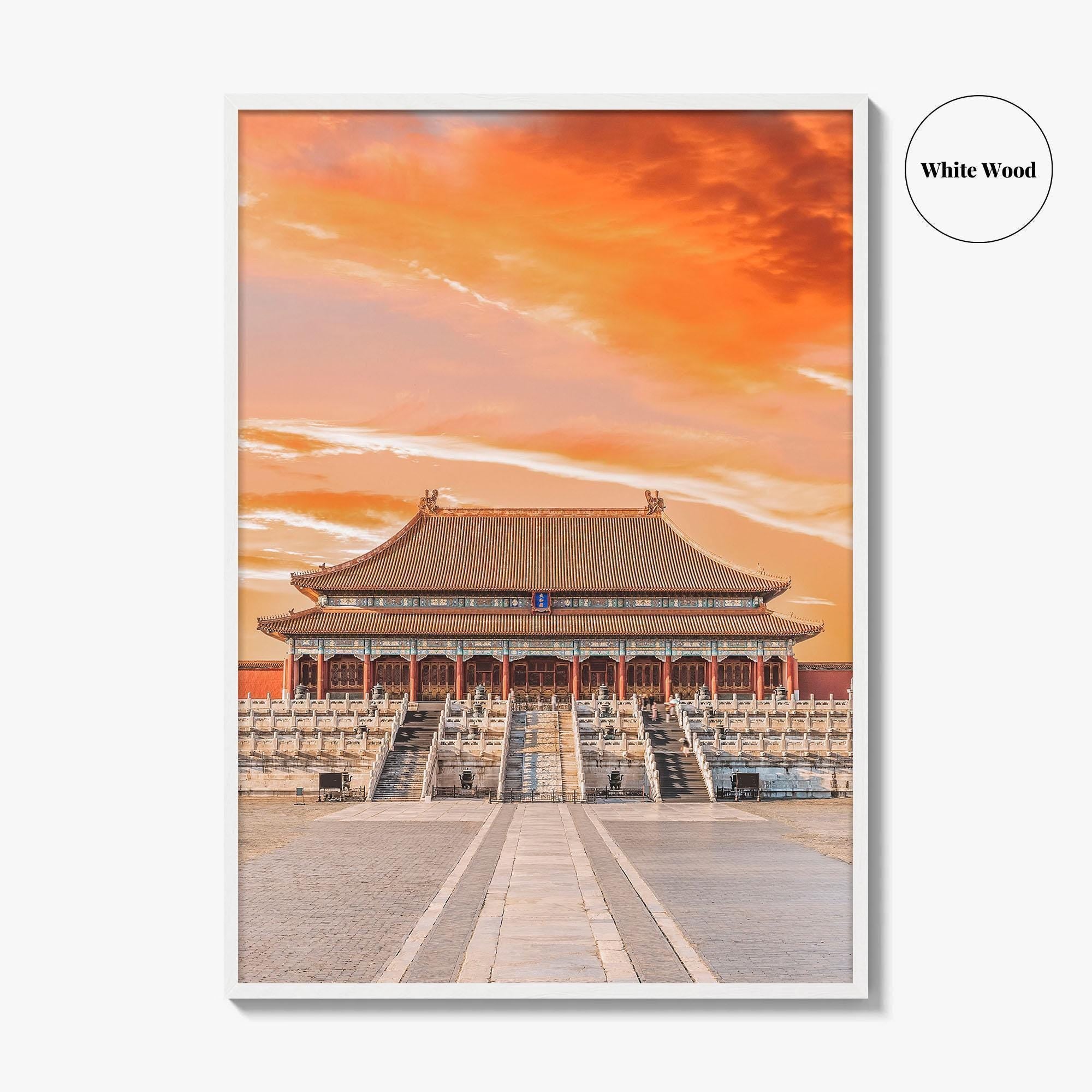 Beijing Fine Art Photo Print, Forbidden City Imperial Palace, Peking China Wall Poster