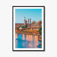 Columbus Georgia Skyline Fine Art Photo Print, Downtown Wall Decor Poster, USA
