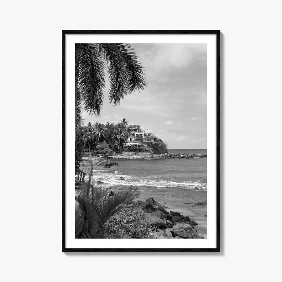 Sayulita Black and White Fine Art Photo Print, Mexico, Riviera Nayarit Wall Decor Poster