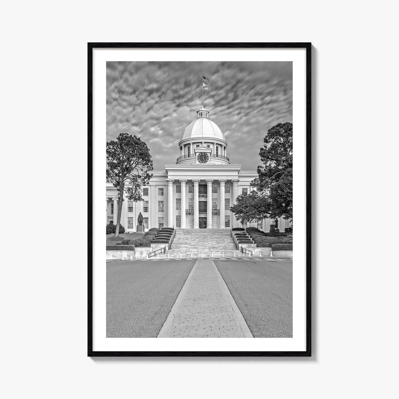 Alabama Black and White Fine Art Photo Print, Montgomery Capitol Poster, USA Poster