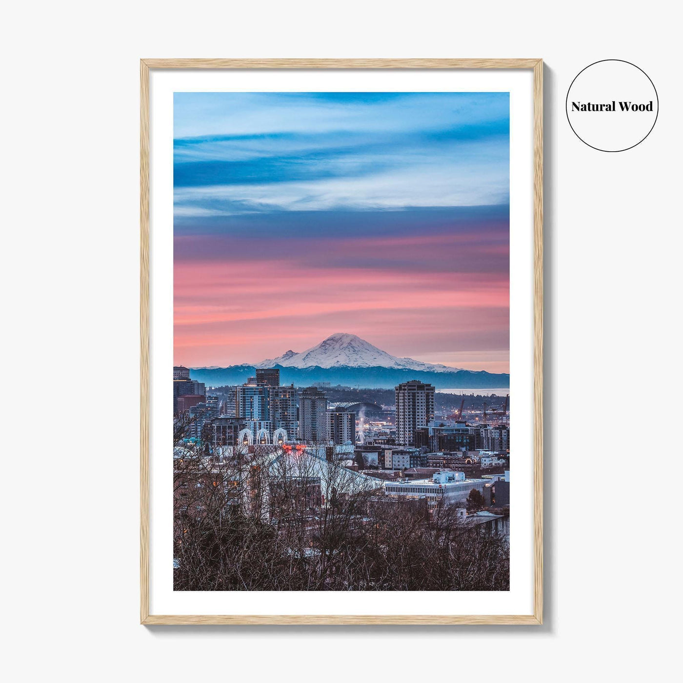 Seattle Skyline Fine Art Photo Print, City Wall Decor Poster, Washington USA