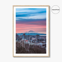 Seattle Skyline Fine Art Photo Print, City Wall Decor Poster, Washington USA