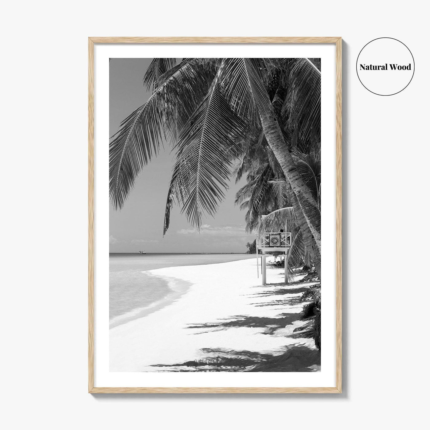 Boracay Island Black and White Fine Art Photo Print, Aklan, Philippines, Beach Wall Poster
