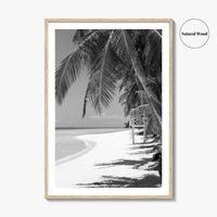 Boracay Island Black and White Fine Art Photo Print, Aklan, Philippines, Beach Wall Poster