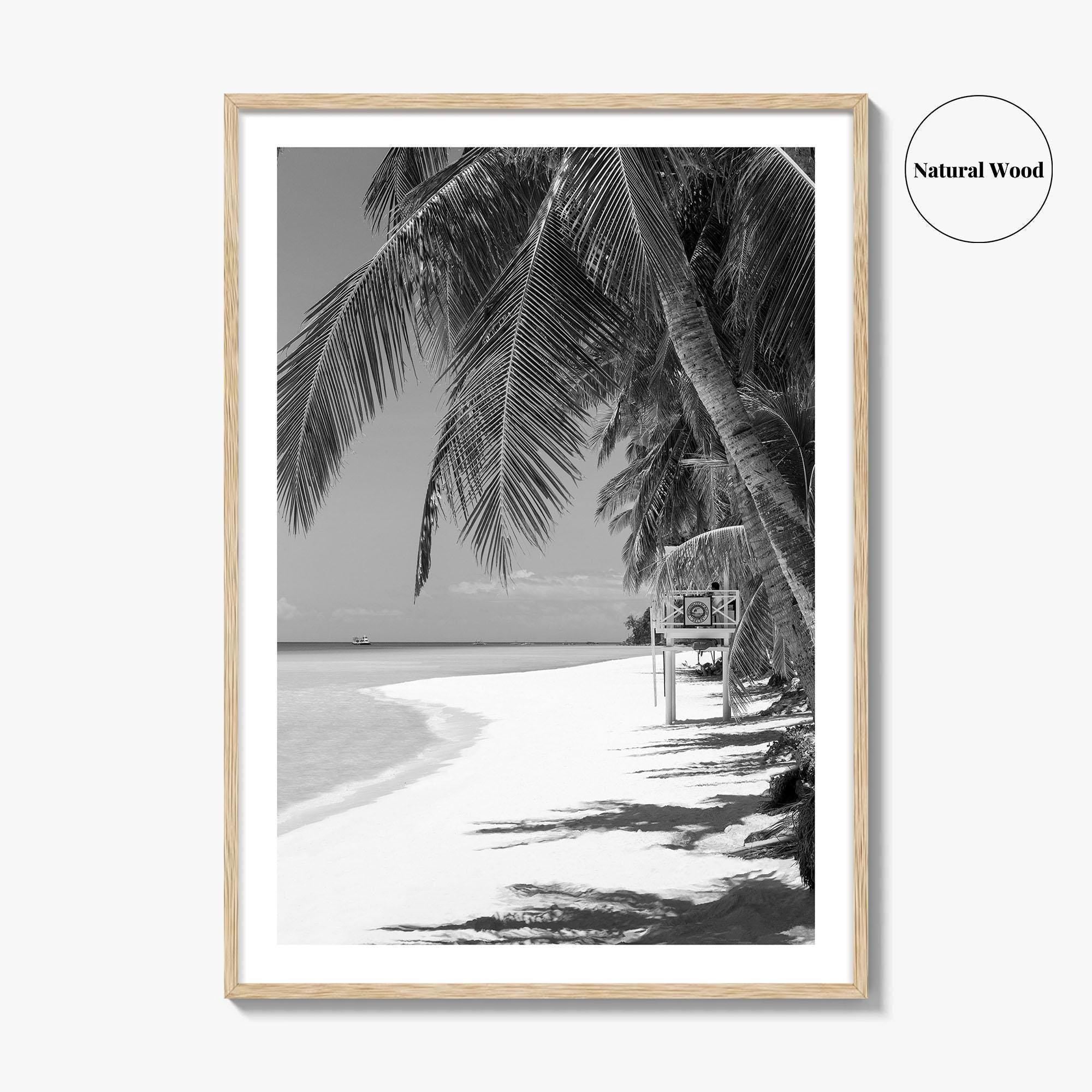 Boracay Island Black and White Fine Art Photo Print, Aklan, Philippines, Beach Wall Poster