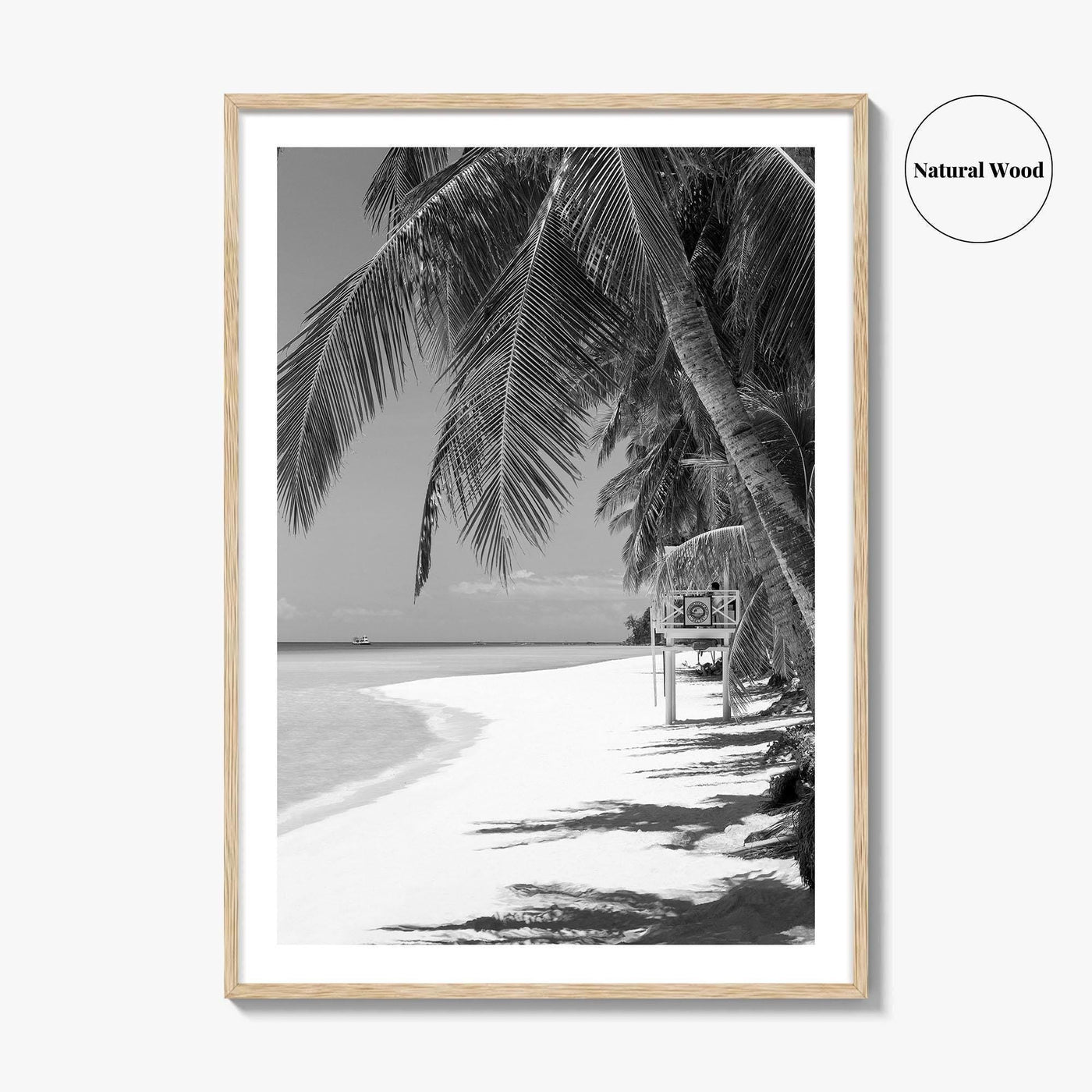 Boracay Island Black and White Fine Art Photo Print, Aklan, Philippines, Beach Wall Poster