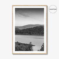 Fort Smith Lake Black and White Fine Art Photo Print, Boston Mountains Arkansas Poster