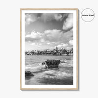 La Jolla Black and White Fine Art Photo Print, Bird Rock San Diego Poster
