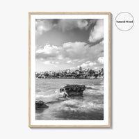 La Jolla Black and White Fine Art Photo Print, Bird Rock San Diego Poster