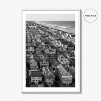Manasquan Inlet Black and White Fine Art Photo Print, Jersey Shore NJ Poster