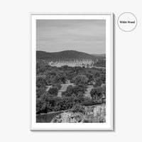 Arkansas River Black and White Fine Art Photo Print, North Little Rock Poster