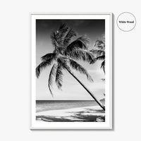 Thailand Black and White Fine Art Photo Print, Tropical Beach Wall Decor Poster