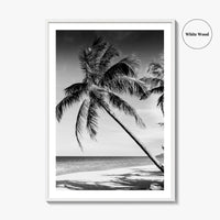 Thailand Black and White Fine Art Photo Print, Tropical Beach Wall Decor Poster