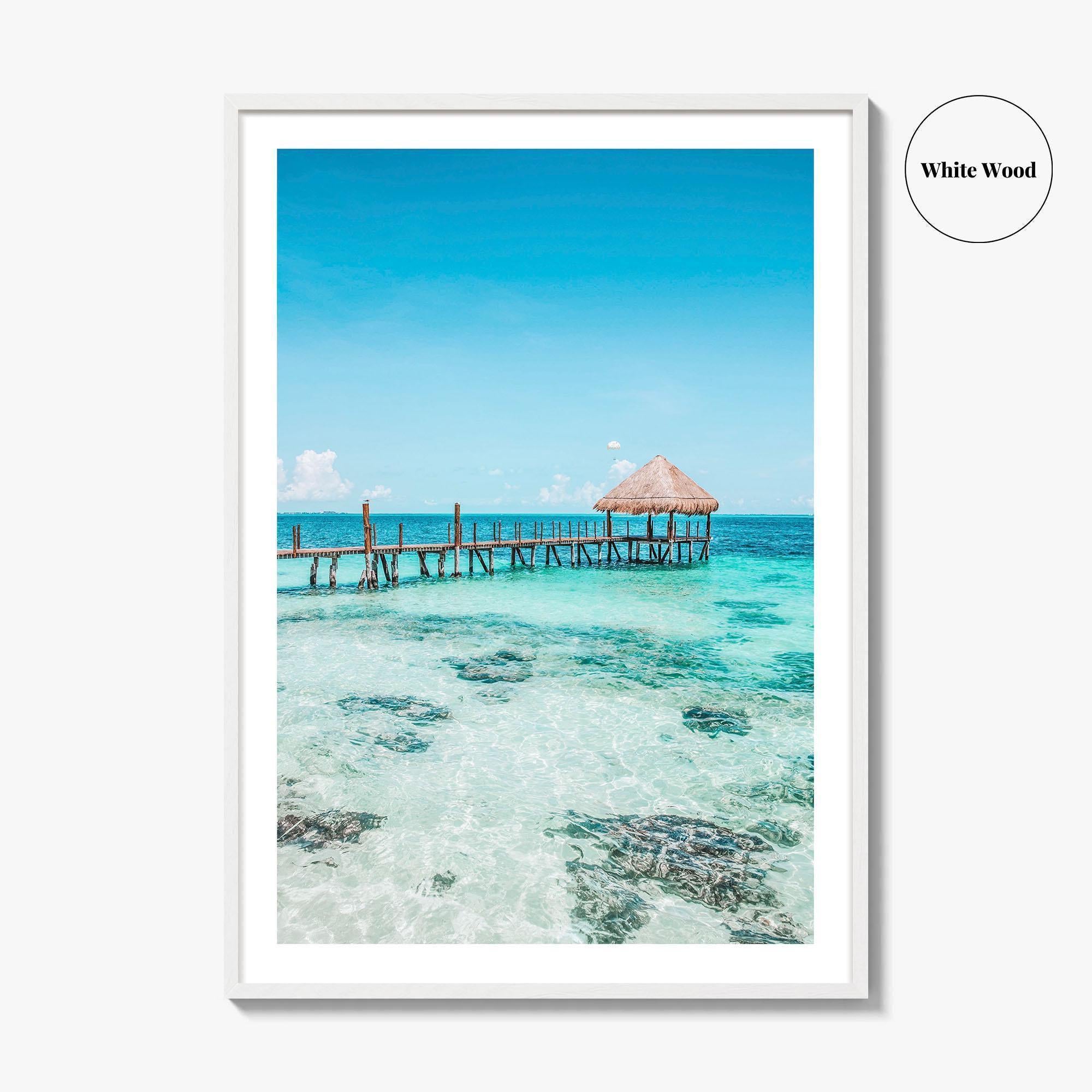 Cancun Fine Art Photo Print, Quintana Roo Mexico Wall Decor Poster, Riviera Maya