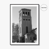 Bakersfield Skyline Black and White Fine Art Photo Print, Poster, California USA