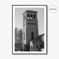 Bakersfield Skyline Black and White Fine Art Photo Print, Poster, California USA