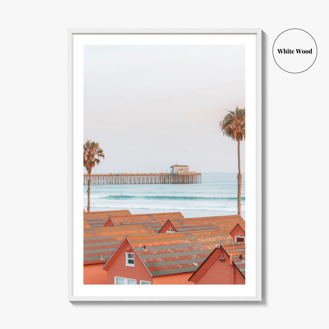 Oceanside Fine Art Photo Print, California Wall Decor, Coastal Photo Poster, USA
