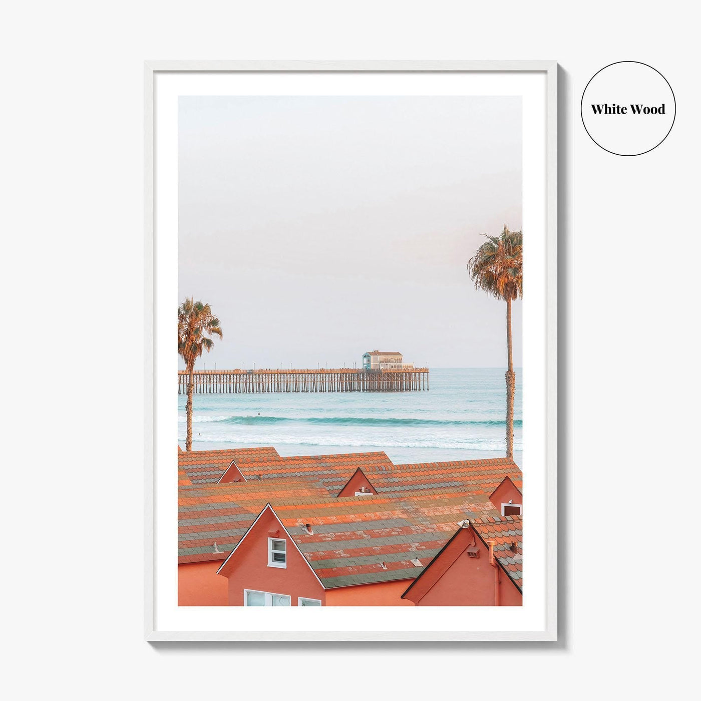 Oceanside Fine Art Photo Print, California Wall Decor, Coastal Photo Poster, USA