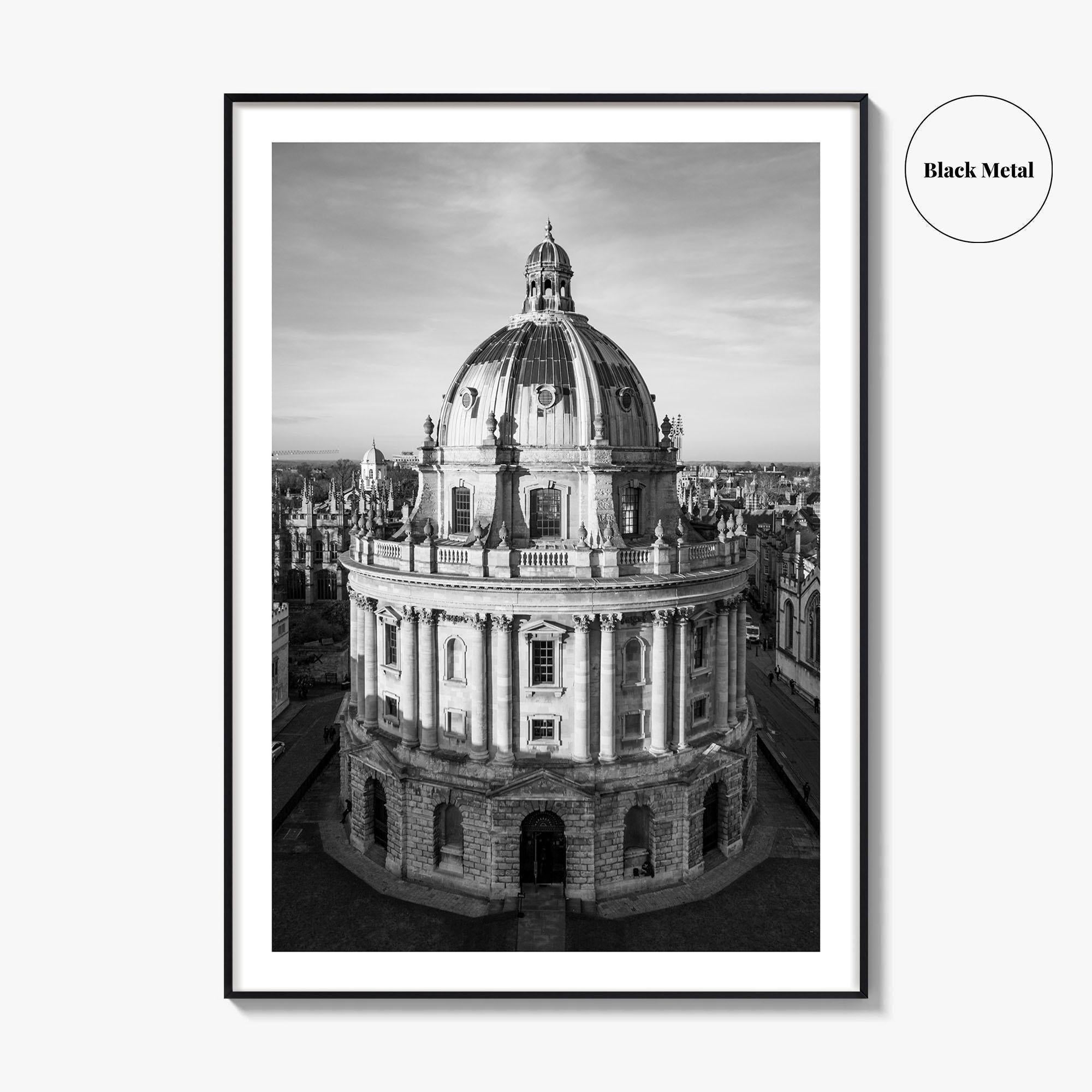 Oxford Black and White Fine Art Photo Print, Radcliffe Camera Bodleian Library Poster UK