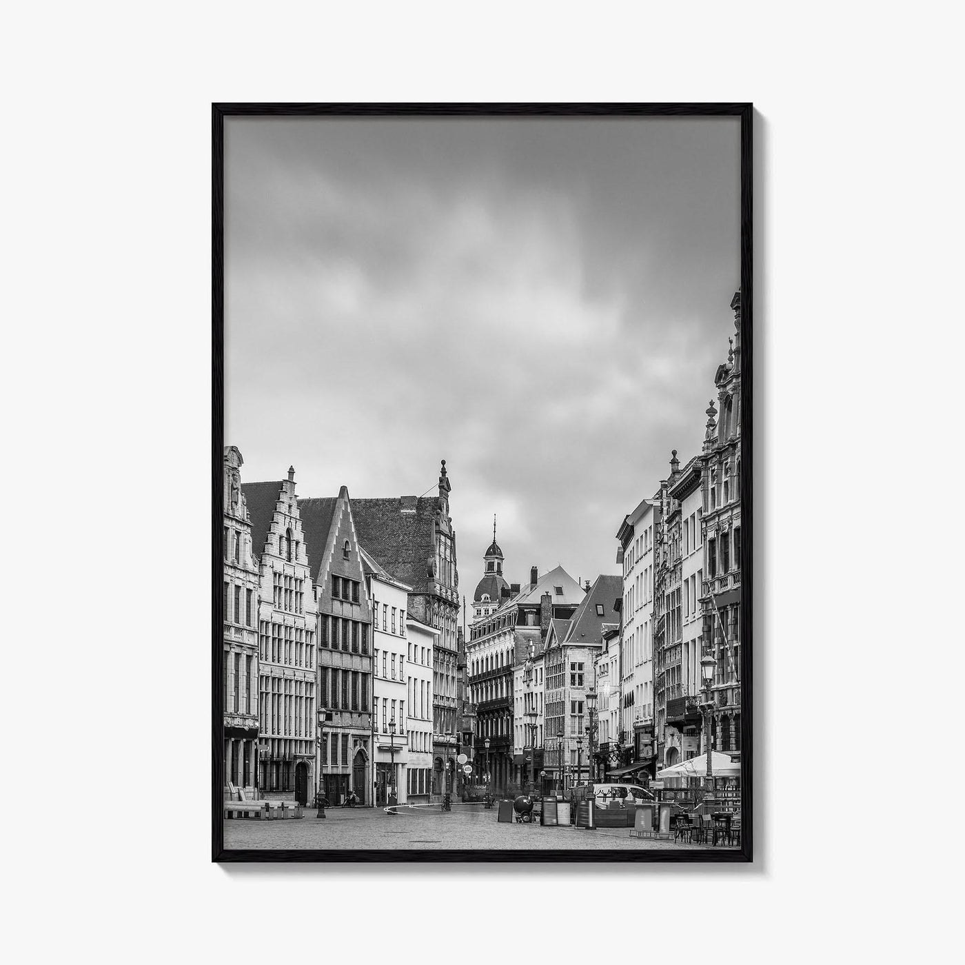 Antwerp Black and White Fine Art Photo Print, Grote Markt, Antwerpen, Belgium, Wall Poster