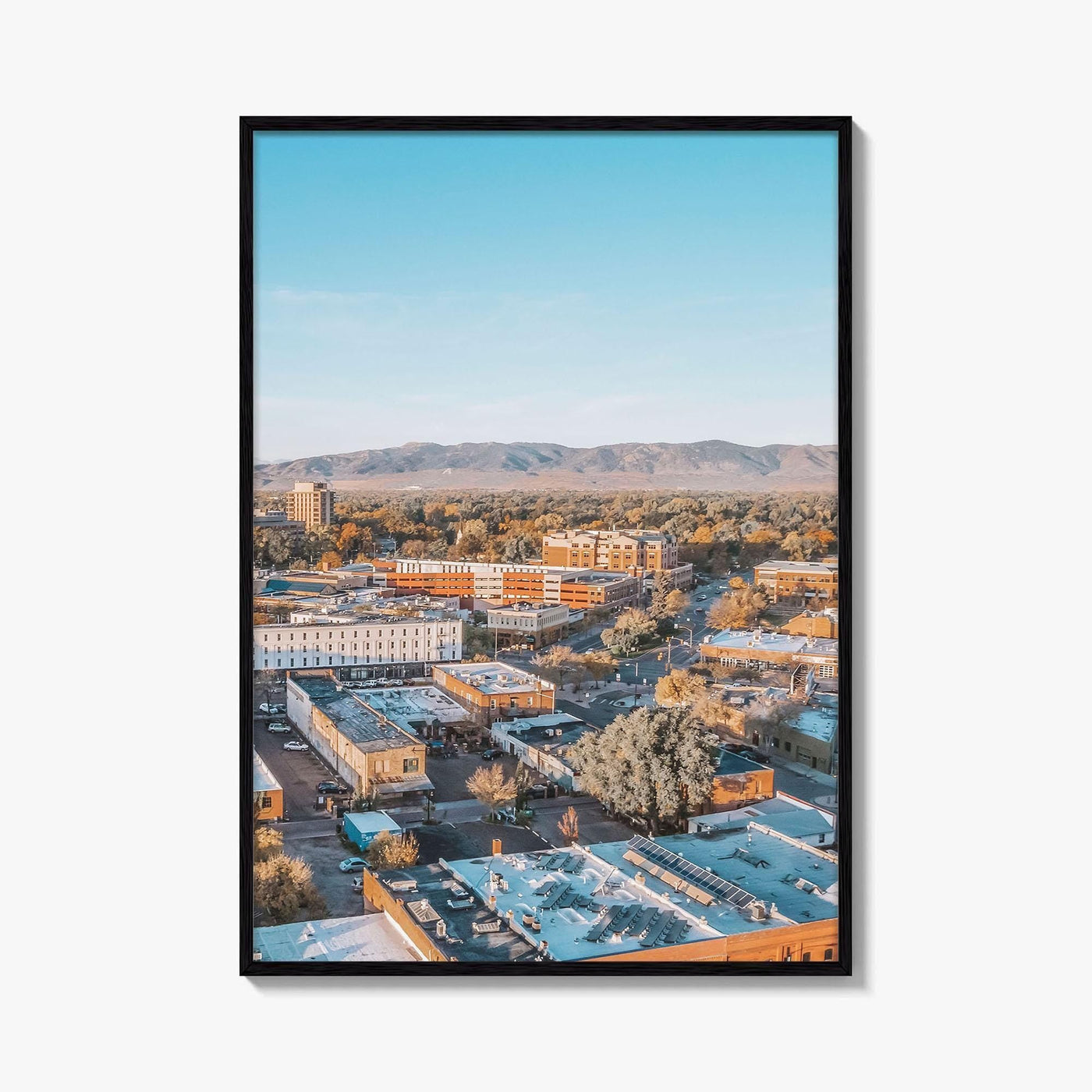 Fort Collins Skyline Fine Art Photo Print, Colorado USA Downtown Wall Poster, Rocky Mountains