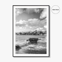 La Jolla Black and White Fine Art Photo Print, Bird Rock San Diego Poster