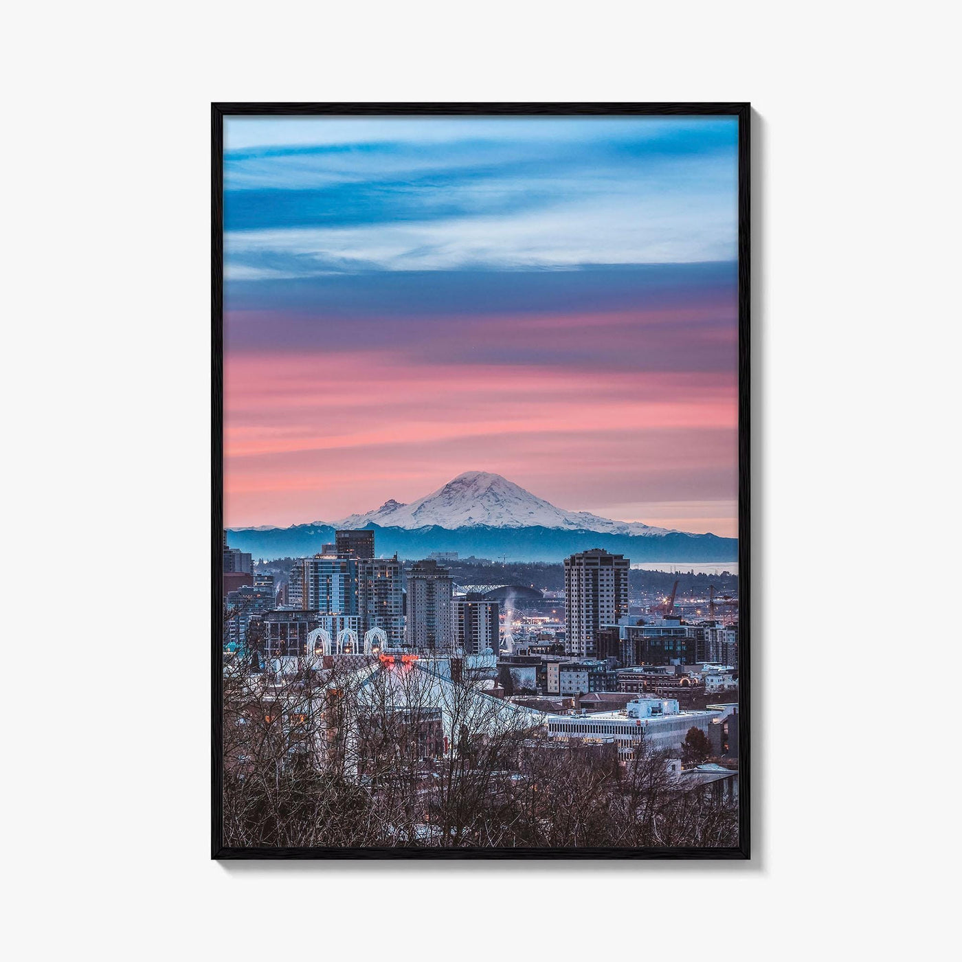 Seattle Skyline Fine Art Photo Print, City Wall Decor Poster, Washington USA
