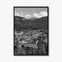 Breckenridge Black and White Fine Art Photo Print, Summit County Colorado Poster, Panorama USA