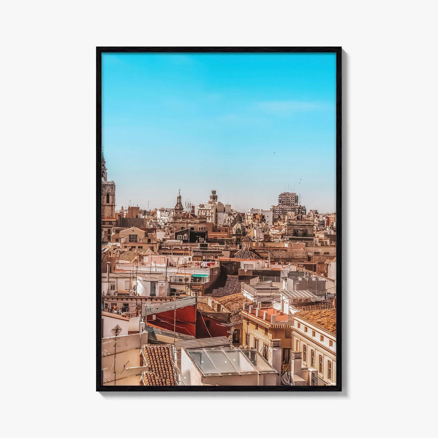 Valencia Fine Art Photo Print, Aerial Panoramic, Spain Wall Decor, Travel Poster