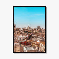 Valencia Fine Art Photo Print, Aerial Panoramic, Spain Wall Decor, Travel Poster