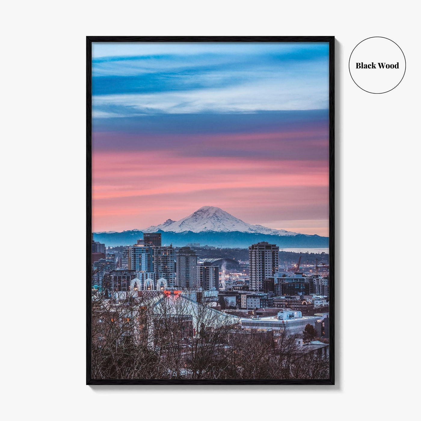 Seattle Skyline Fine Art Photo Print, City Wall Decor Poster, Washington USA