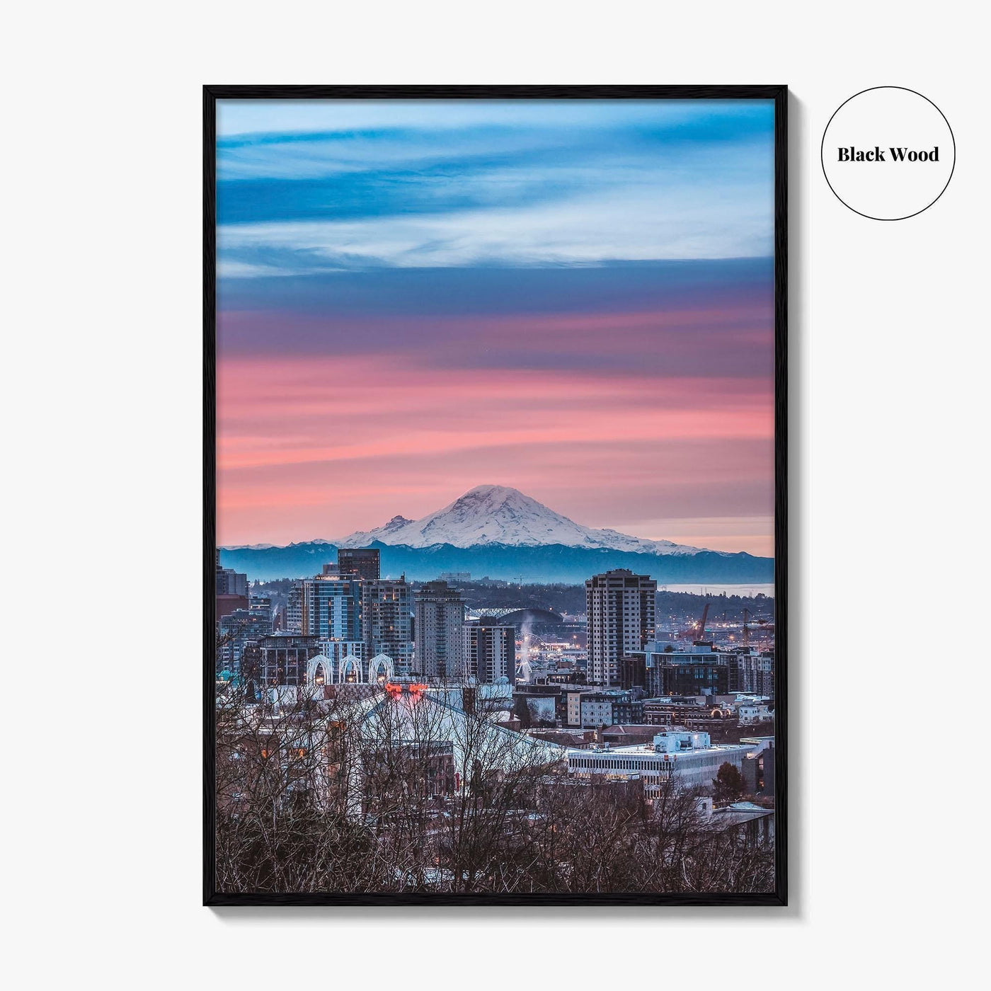 Seattle Skyline Fine Art Photo Print, City Wall Decor Poster, Washington USA