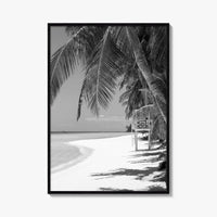 Boracay Island Black and White Fine Art Photo Print, Aklan, Philippines, Beach Wall Poster