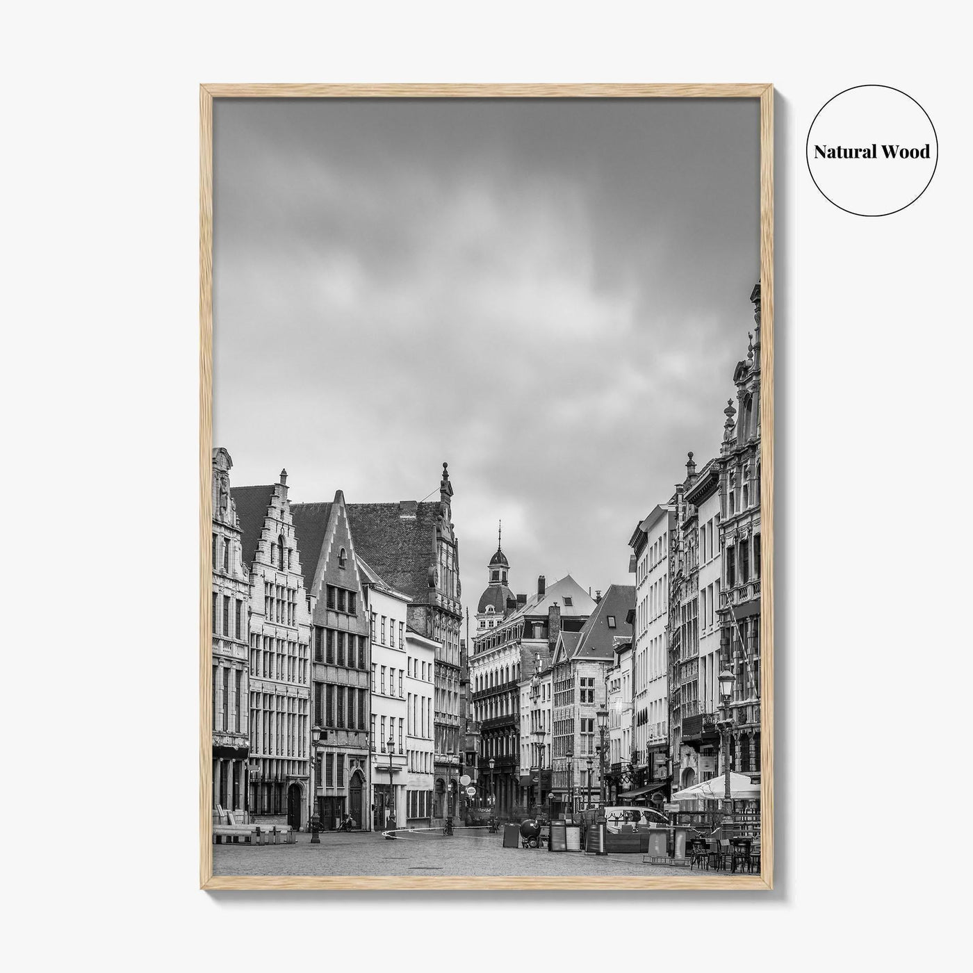 Antwerp Black and White Fine Art Photo Print, Grote Markt, Antwerpen, Belgium, Wall Poster