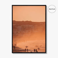 Bondi Beach Blue Fine Art Photo Print, Sydney Australia Poster, Misty Morning
