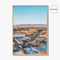Fort Collins Skyline Fine Art Photo Print, Colorado USA Downtown Wall Poster, Rocky Mountains