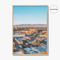 Fort Collins Skyline Fine Art Photo Print, Colorado USA Downtown Wall Poster, Rocky Mountains
