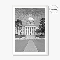 Alabama Black and White Fine Art Photo Print, Montgomery Capitol Poster, USA Poster