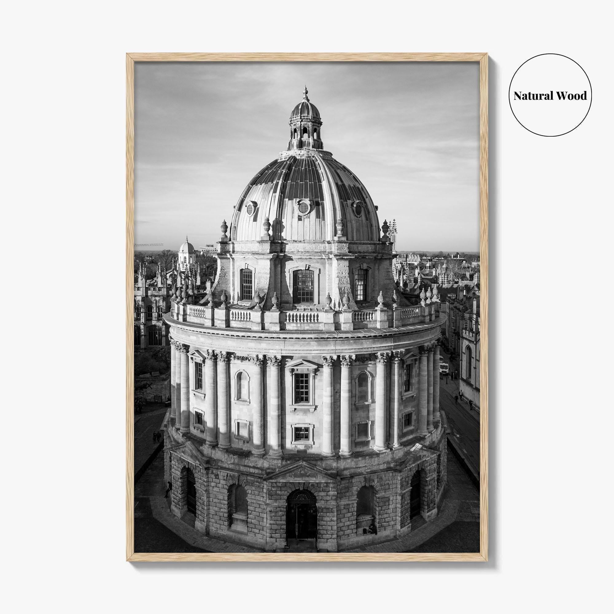 Oxford Black and White Fine Art Photo Print, Radcliffe Camera Bodleian Library Poster UK