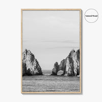 Cabo San Lucas Black and White Fine Art Photo Print, El Arco Mexico Poster