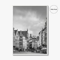 Antwerp Black and White Fine Art Photo Print, Grote Markt, Antwerpen, Belgium, Wall Poster