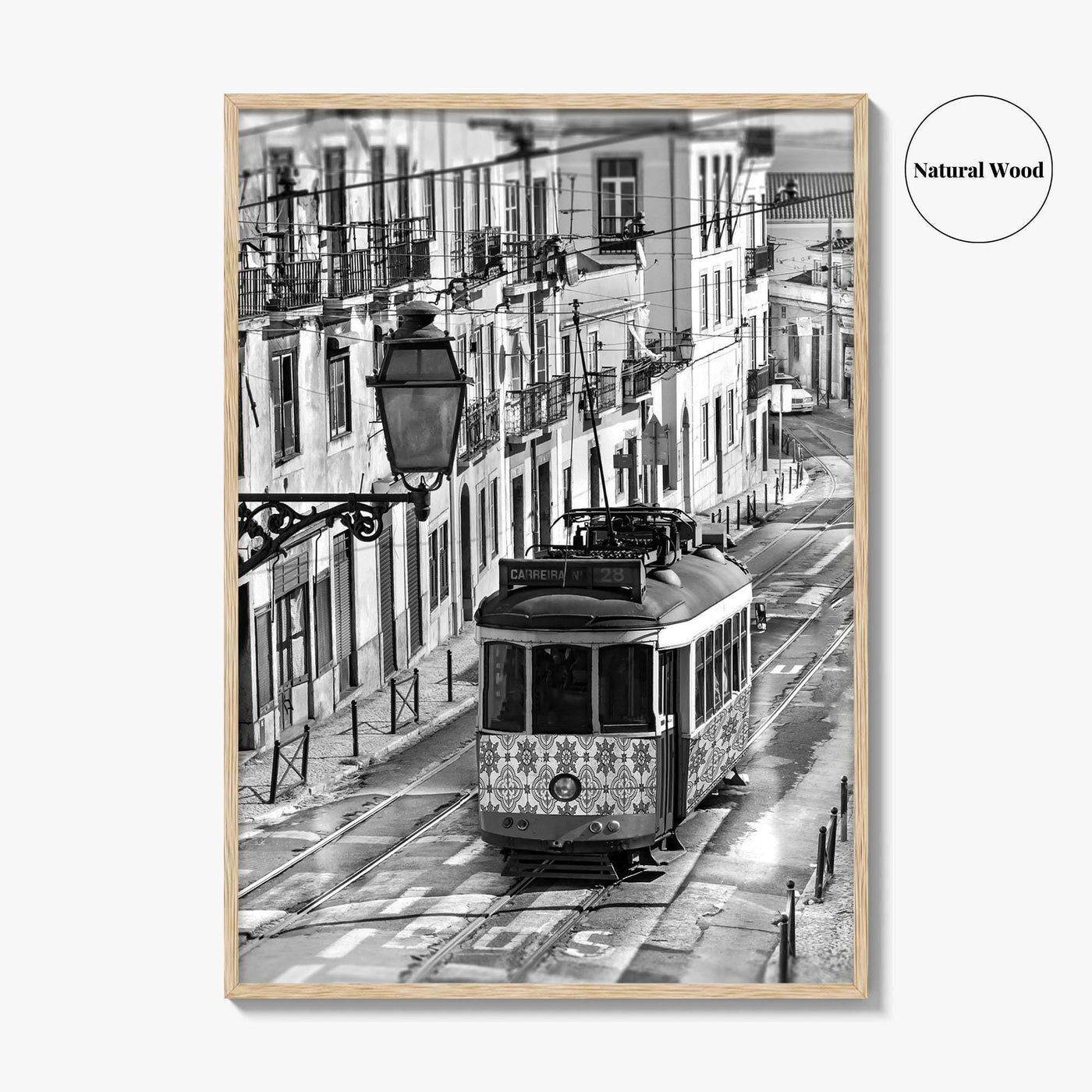 Lisbon Black and White Fine Art Photo Print, Lisboa Portugal Street Wall Decor Poster